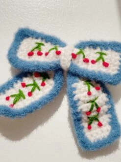 Pince à Cheveux En Crochet Cerise - Cherry -Konges Sløjd®. Soldes Boutique FLAT KS100828 P00005 1 240326085851