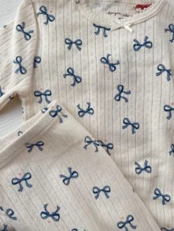 Robe Minnie - Bow Bleu -Konges Sløjd®. Soldes Boutique FLAT KS104500 P99030 1 250822010509