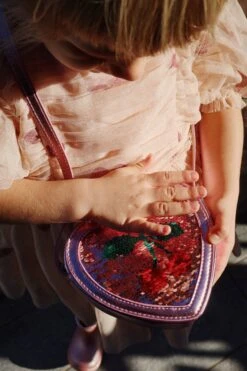 SAC À BANDOULIÈRE CŒUR À SEQUINS TUT - Rose -Konges Sløjd®. Soldes Boutique MOOD KS101719 S30058 KS101717 P15036 3 240326083716