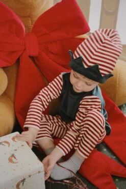 Costume De Lutin De Noël - Greener Pastures/red Dahlia Stripe -Konges Sløjd®. Soldes Boutique MOOD KS104256 P99013 3 250923092254