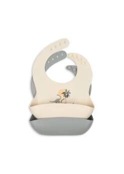 Lot De 2 bavoirs En Silicone - Dino -Konges Sløjd®. Soldes Boutique PACK KS100026 P10021 1 1 250730103020