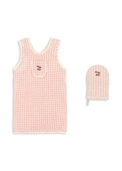 Tablier Enfant à Froufrous - Cherry Check