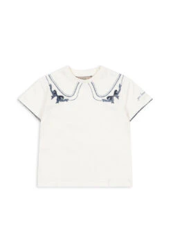T Shirt Era - Off White/bow Collar