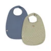 2 Pack Bavoirs - Tea Stripe/flint Stone
