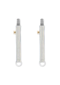 Pack 2 Attache Tétines - Stripe Bluie