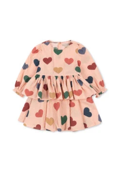 Robe Elin - Coeur Rose Coloré