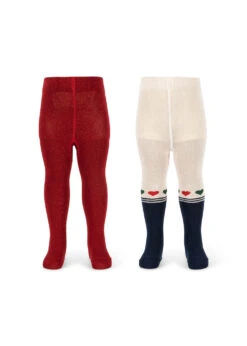 Lot De 2 Paires De Collants - Heart Mix