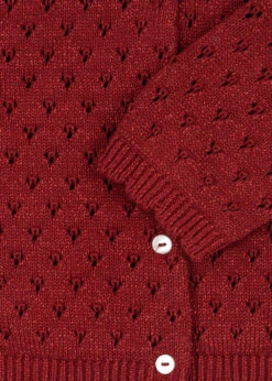 Cardigan Holiday - Red Dahlia -Konges Sløjd®. Soldes Boutique PACK KS104314 S10016 4 250226094949