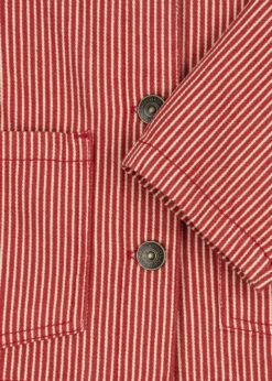 Surchemise Luc - Milk Rouge Stripe -Konges Sløjd®. Soldes Boutique PACK KS104352 P25119 4 250925095445