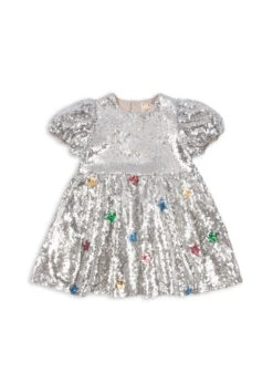 Robe Starla Stardust - Star Sequin Silver