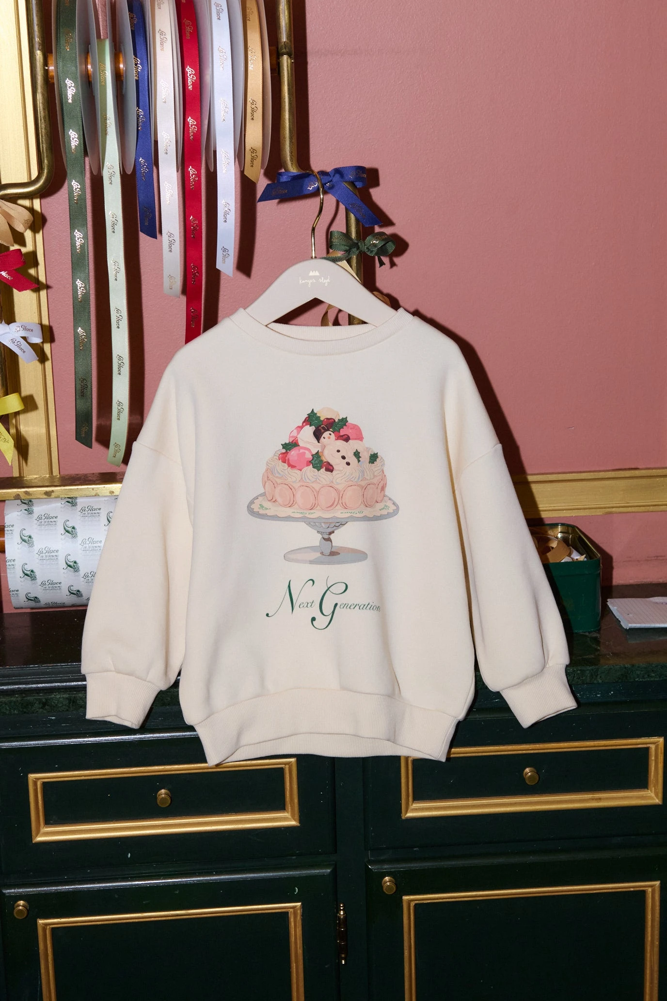 La Glace Sweatshirt Lou - Wood Ash 1 La Glace Sweatshirt Lou - Wood Ash