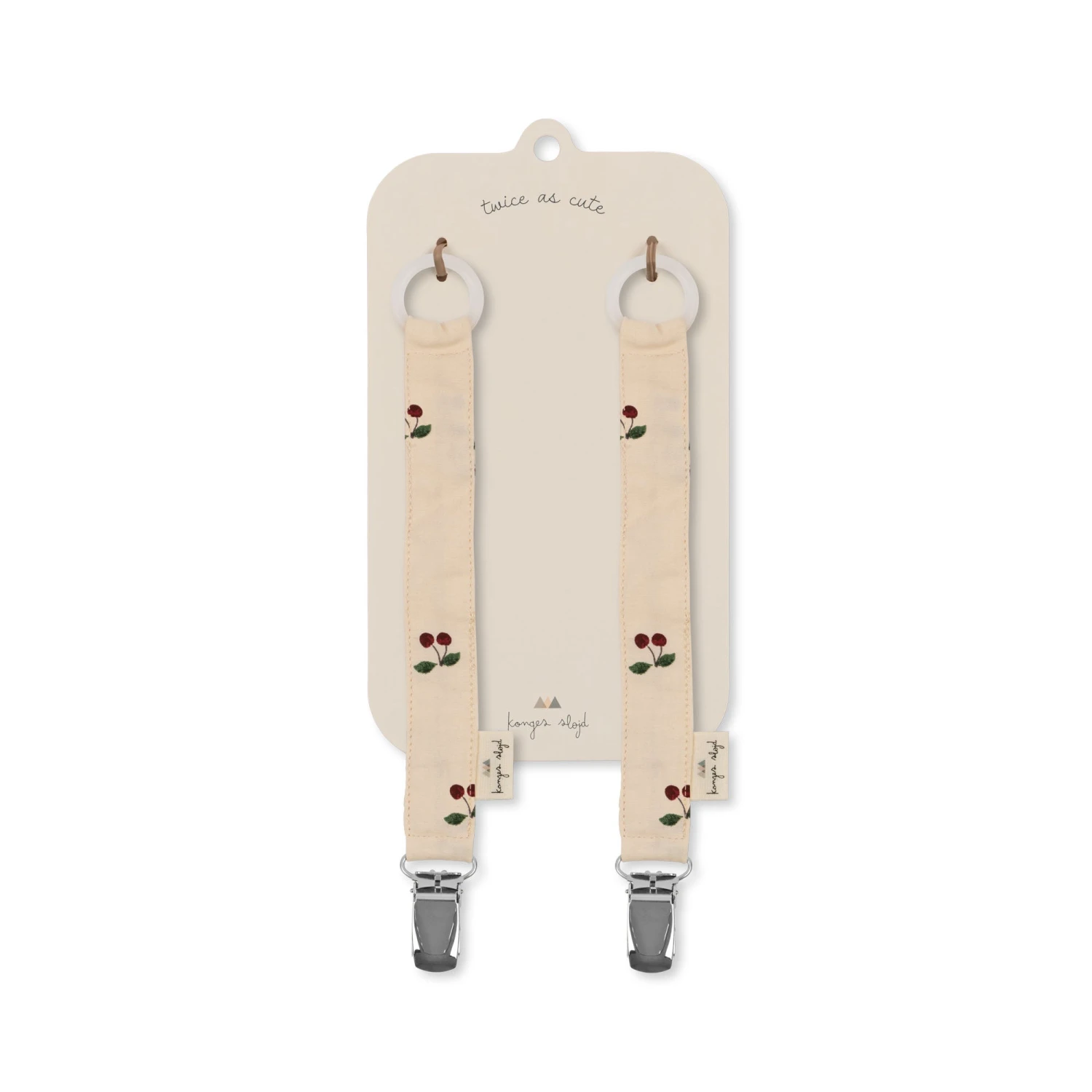 Lot De 2 Attache Tétines - Cherry 4 Lot De 2 Attache Tétines - Cherry – Image 4