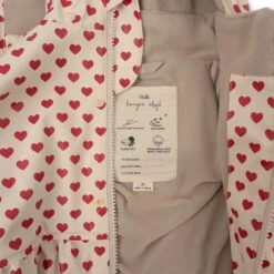 Rainy Palme Ensemble De Pluie - Coeur Rouge -Konges Sløjd®. Soldes Boutique Pack KS100456 P15025 6 250408035245